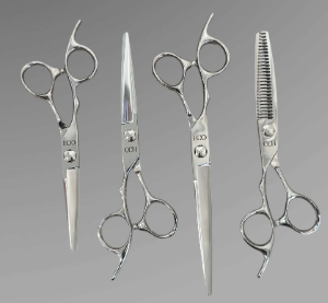 CCH Silver Hair Cutting Scissors - Left Handed